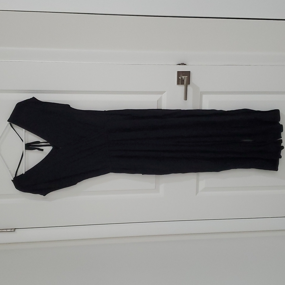 Black linen jumpsuit